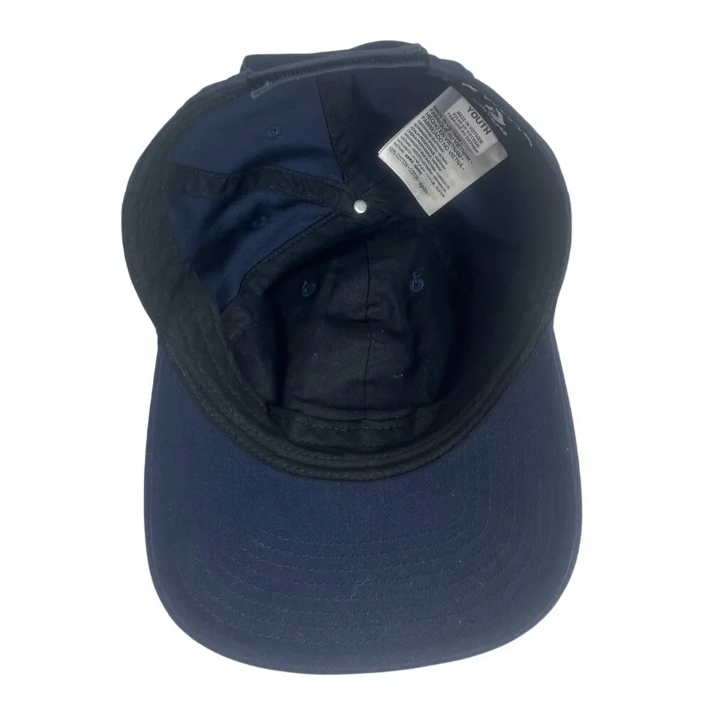 Converse Baseball Cap Hat Youth Size Blue Logo Patch Adjustable Strap - Picture 4 of 9